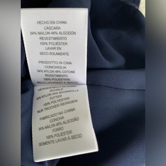 Joie Navy Blouse with Lace over lay with Bell Sleeve SZ: US S - Picture 7 of 7